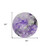 8' Round Purple Round Abstract Washable Non Skid Indoor Outdoor Area Rug Transitional Style - Purple Color