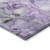 8' Round Purple Round Abstract Washable Non Skid Indoor Outdoor Area Rug Transitional Style - Purple Color