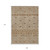 9' X 12' Brown And Beige Geometric Washable Indoor Outdoor Area Rug Transitional Style - Brown, Beige Color