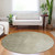 8' Brown Beige And Taupe Round Abstract Washable Indoor Outdoor Area Rug Transitional Style - Brown, Beige, Taupe Color