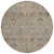 8' Taupe Brown And Gray Round Oriental Washable Indoor Outdoor Area Rug - Taupe, Brown, Gray