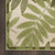 9' X 12' Ivory And Green Palm Leaf Indoor Outdoor Area Rug
