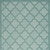 4' X 6' Aqua And Teal Ikat Indoor Outdoor Area Rug - 606114461364