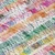 8' Green Ivory And Purple Round Striped Washable Indoor Outdoor Area Rug