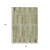 8' X 10' Khaki And Olive Green Striped Washable Indoor Outdoor Area Rug