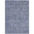 9' X 12' Denim Blue Geometric Washable Indoor Outdoor Area Rug