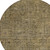 8' Brown And Beige Round Southwestern Washable Indoor Outdoor Area Rug