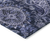 10' X 14' Navy Blue Gray And Green Floral Medallion Washable Indoor Outdoor Area Rug