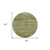 8' Olive Green And Brown Round Striped Washable Indoor Outdoor Area Rug
