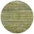8' Olive Green And Brown Round Striped Washable Indoor Outdoor Area Rug