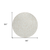 8' Ivory And Beige Round Floral Washable Indoor Outdoor Area Rug