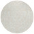 8' Ivory And Beige Round Floral Washable Indoor Outdoor Area Rug