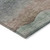 10' X 14' Salmon And Emerald Abstract Washable Indoor Outdoor Area Rug
