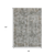 8' X 10' Pewter And Ivory Abstract Washable Indoor Outdoor Area Rug