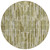 8' Olive Green Brown And Beige Round Abstract Washable Indoor Outdoor Area Rug