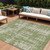 8' X 10' Green And Beige Abstract Washable Indoor Outdoor Area Rug - Green, Beige