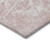 10' X 14' Pink Blush And Ivory Abstract Washable Indoor Outdoor Area Rug
