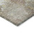 8' Brown Round Abstract Washable Indoor Outdoor Area Rug