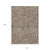 10' X 14' Brown And Beige Abstract Washable Indoor Outdoor Area Rug