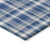 8' X 10' Navy and Ivory Plaid Washable Non Skid Indoor Outdoor Area Rug