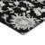 10' X 14' Black Ivory And Gray Floral Washable Indoor Outdoor Area Rug - Black, Ivory, Gray