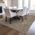 8' X 10' Chocolate And Beige Abstract Washable Indoor Outdoor Area Rug