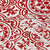 8' Red And Ivory Round Medallion Washable Indoor Outdoor Area Rug