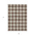 9' X 12' Brown And Beige Plaid Washable Indoor Outdoor Area Rug