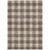 9' X 12' Brown And Beige Plaid Washable Indoor Outdoor Area Rug