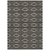 8' X 10' Black And Beige Geometric Washable Indoor Outdoor Area Rug