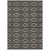8' X 10' Black And Beige Geometric Washable Indoor Outdoor Area Rug - Black, Beige
