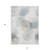 10' X 14' Ivory Blue And Gray Abstract Washable Indoor Outdoor Area Rug