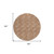 8' Copper And Beige Round Geometric Washable Indoor Outdoor Area Rug