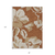 8' X 10' Terra Cotta And Beige Floral Washable Indoor Outdoor Area Rug