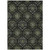 10' X 14' Green Gray And Charcoal Medallion Washable Indoor Outdoor Area Rug