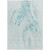 10' X 14' Teal Blue And Pale Aqua Abstract Washable Indoor Outdoor Area Rug