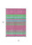 10' X 14' Blush Lime Green And Teal Blue Striped Washable Indoor Outdoor Area Rug