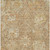 9' X 12' Khaki And Brown Damask Washable Indoor Outdoor Area Rug