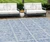 8' X 10' Sky Blue And Denim Blue Medallion Washable Indoor Outdoor Area Rug