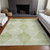 8' X 10' Mint Green Geometric Washable Non Skid Indoor Outdoor Area Rug