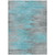 9' X 12' Teal Blue Charcoal And Gray Abstract Washable Indoor Outdoor Area Rug