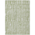 9' X 12' Artichoke Green And Ivory Abstract Washable Indoor Outdoor Area Rug