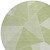 8' Artichoke Green Mint Green And Sage Round Geometric Washable Indoor Outdoor Area Rug