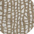 8' Brown And Ivory Round Abstract Washable Indoor Outdoor Area Rug - Brown, Ivory