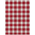 10' X 14' Red And Ivory Plaid Washable Indoor Outdoor Area Rug
