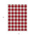 10' X 14' Red And Ivory Plaid Washable Indoor Outdoor Area Rug