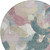 8' Mauve Beige And Sage Round Abstract Washable Indoor Outdoor Area Rug