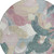 8' Mauve Beige And Sage Round Abstract Washable Indoor Outdoor Area Rug