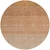 8' Copper And Beige Round Ombre Washable Indoor Outdoor Area Rug