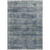 10' X 14' Denim Blue And Ivory Striped Washable Indoor Outdoor Area Rug - 880016414172